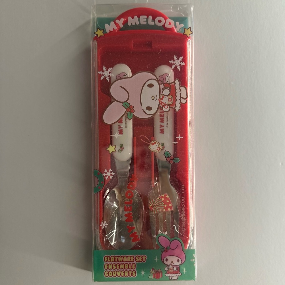 New My Melody christmas Flatware Set 
Limited edition